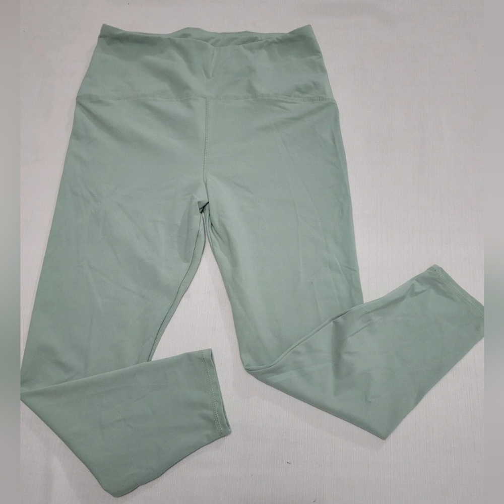 A New Day Women's High-Waisted Mint Green Gym Leggings - Size XL Activewear Yoga